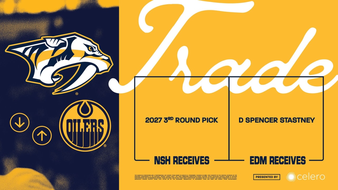 Predators Acquire Third-Round Pick in 2027 NHL Draft From Edmonton