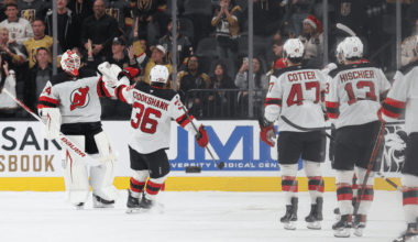 Allen makes 36 saves, Devils edge Golden Knights in shootout