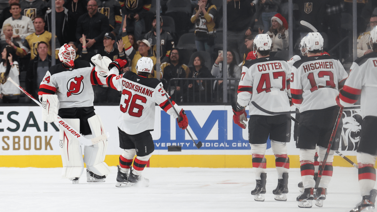 Allen makes 36 saves, Devils edge Golden Knights in shootout