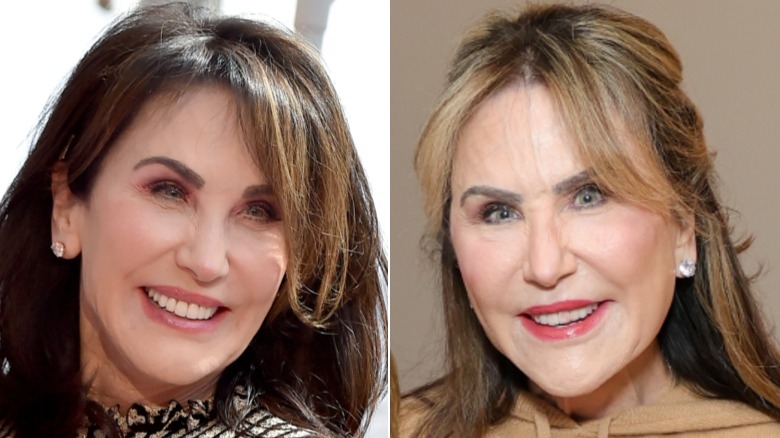 Two side-by-side images of Robin McGraw