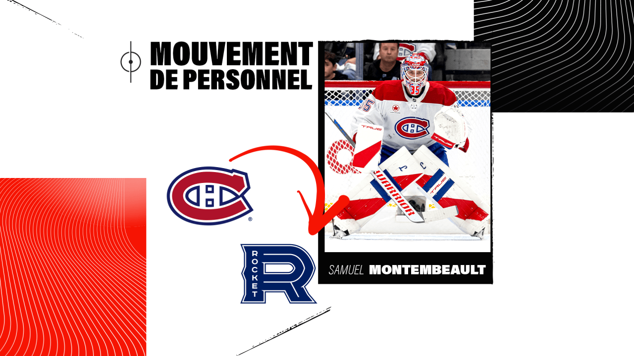 Samuel Montembeault sent to Laval Rocket on conditioning assignment