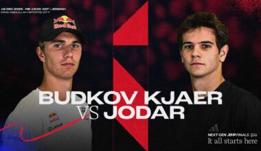 Nicolai Budkov Kjaer and Rafael Jodar meet at the Next Gen ATP Finals presented by PIF on Thursday.