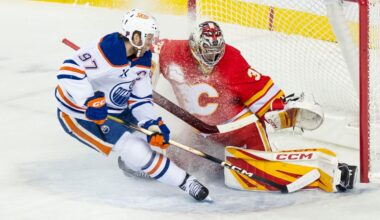 McDavid extends point streak to 12 in Oilers loss to Flames