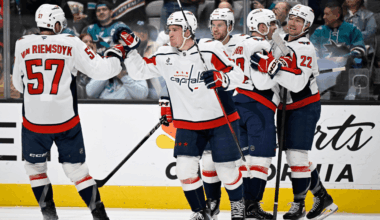 Leonard has 4 points, Capitals score 7 against Sharks for 6th straight win