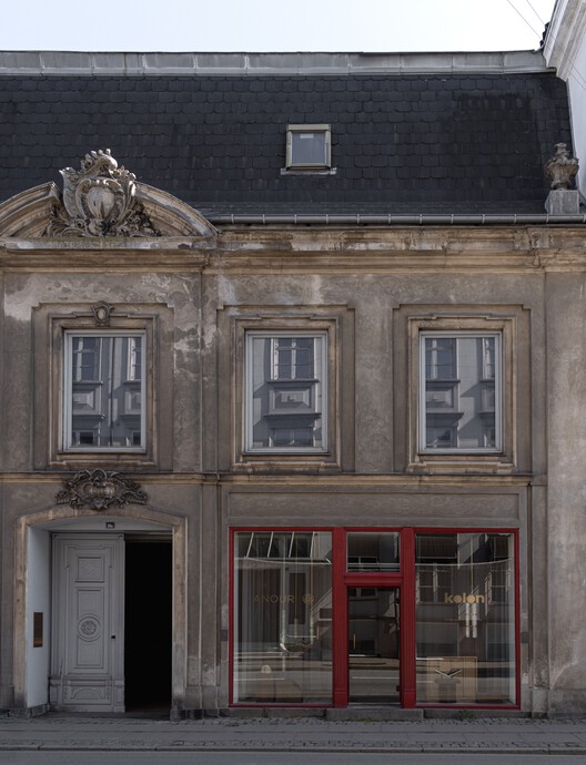 Kolon x Anour Showroom / NORM Architects + Karimoku Case - Exterior Photography, Door, Concrete