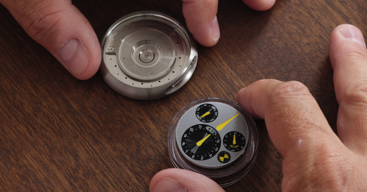 marc newson crafts ressence’s watch with oil-filled chamber