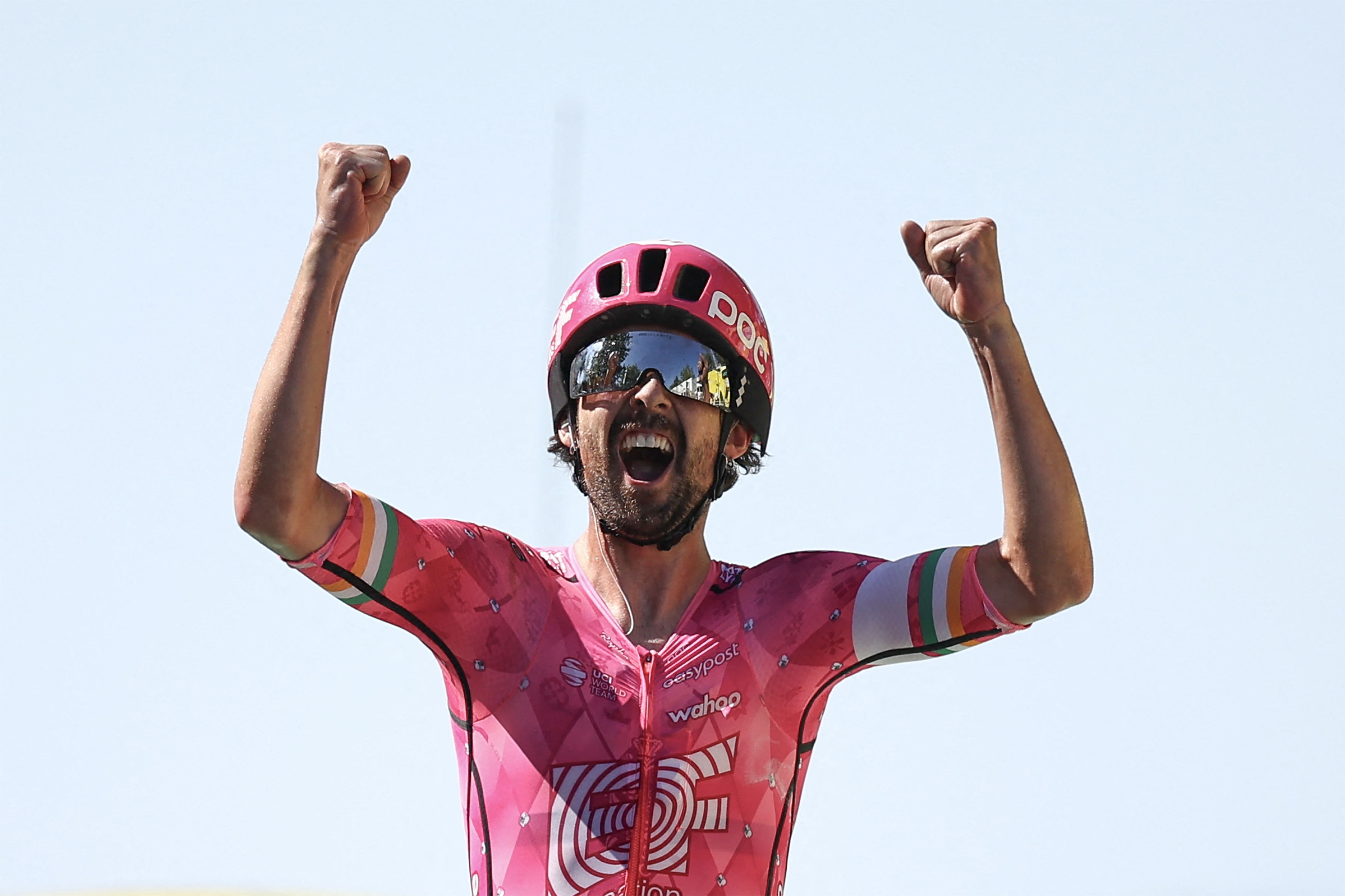 Ben Healy winning stage six of the Tour de France