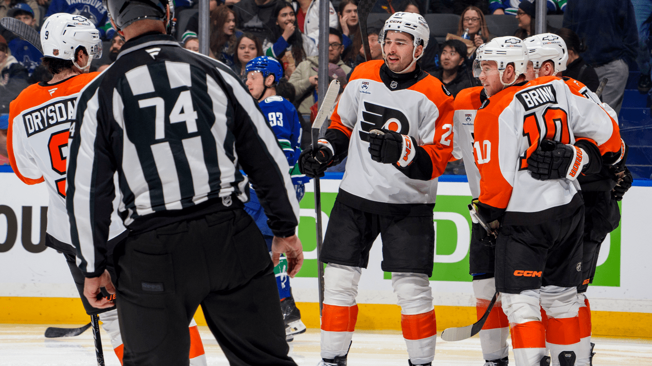 Cates has goal, assist, Flyers defeat Canucks