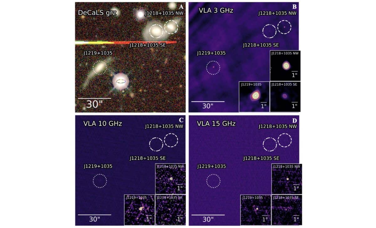 Optical Decals Grz Images And Radio Vla Images Of J1218j1219+1035 ©the Astrophysical Journal Letters