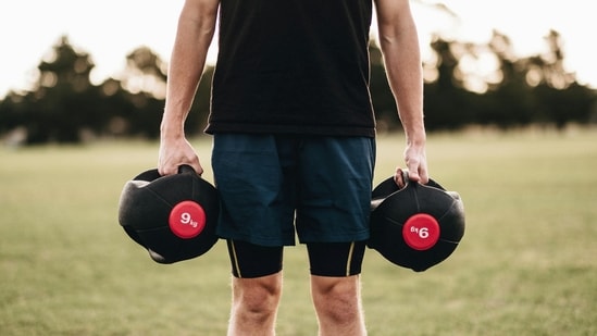 Weekly exercise should include at least two days of strength training, according to Raj Ganpath. (Pexel)