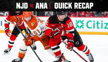 QUICK RECAP: Devils 4, Ducks 1
