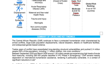 Public Health Situation Analysis - the Central African Republic