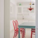 © Lorenzo Zandri Plaka House / Local Local - Interior Photography, Wood, Table, Chair, Lighting