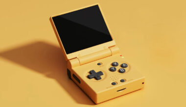 mini flip gaming device by miyoo revives retro-styled console