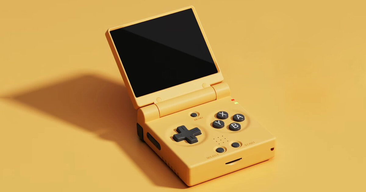 mini flip gaming device by miyoo revives retro-styled console