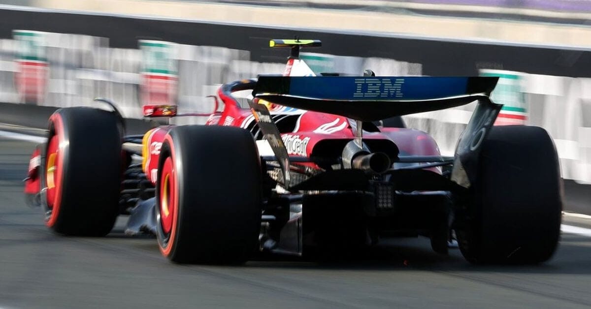 Ferrari SF-25 rear wing, view, engine, power unit, 2025 F1