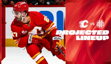 Projected Lineup - Flames vs. Bruins