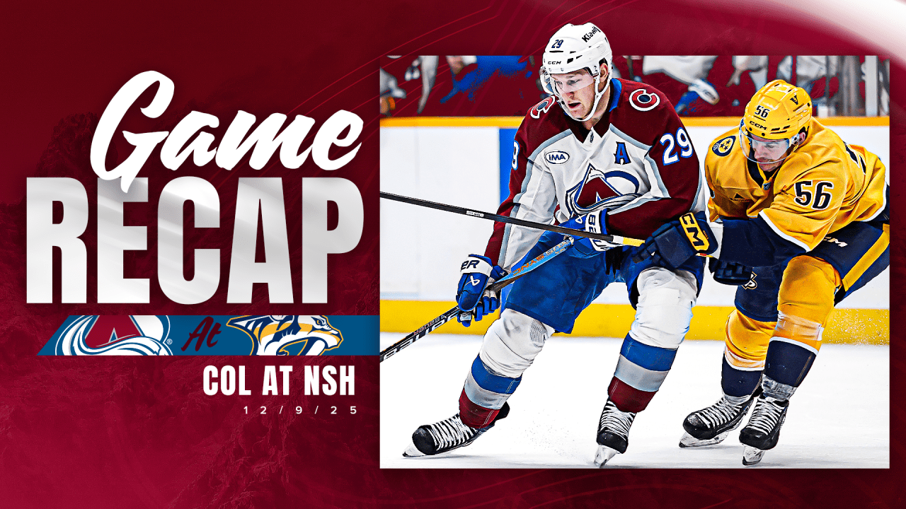 Avalanche Falls 4-3 in Shootout After Makar Ties Game With Nine Seconds in Regulation