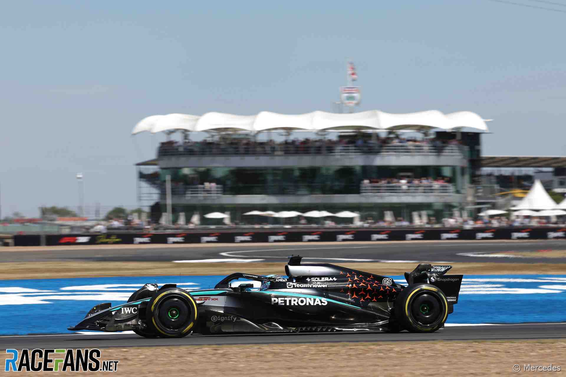 George Russell, Mercedes, Silverstone, 20225
