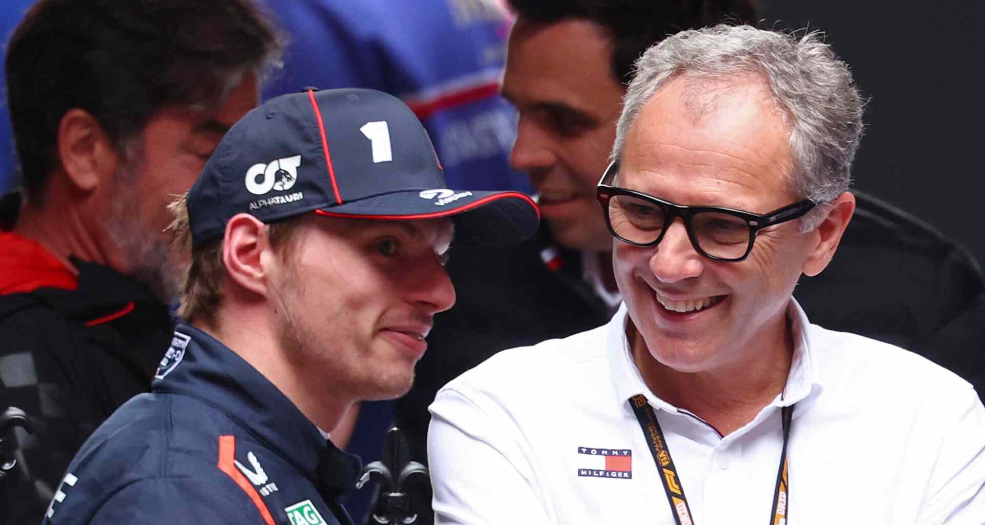Max Verstappen, Stefano Domenicali, Melbourne, 2025