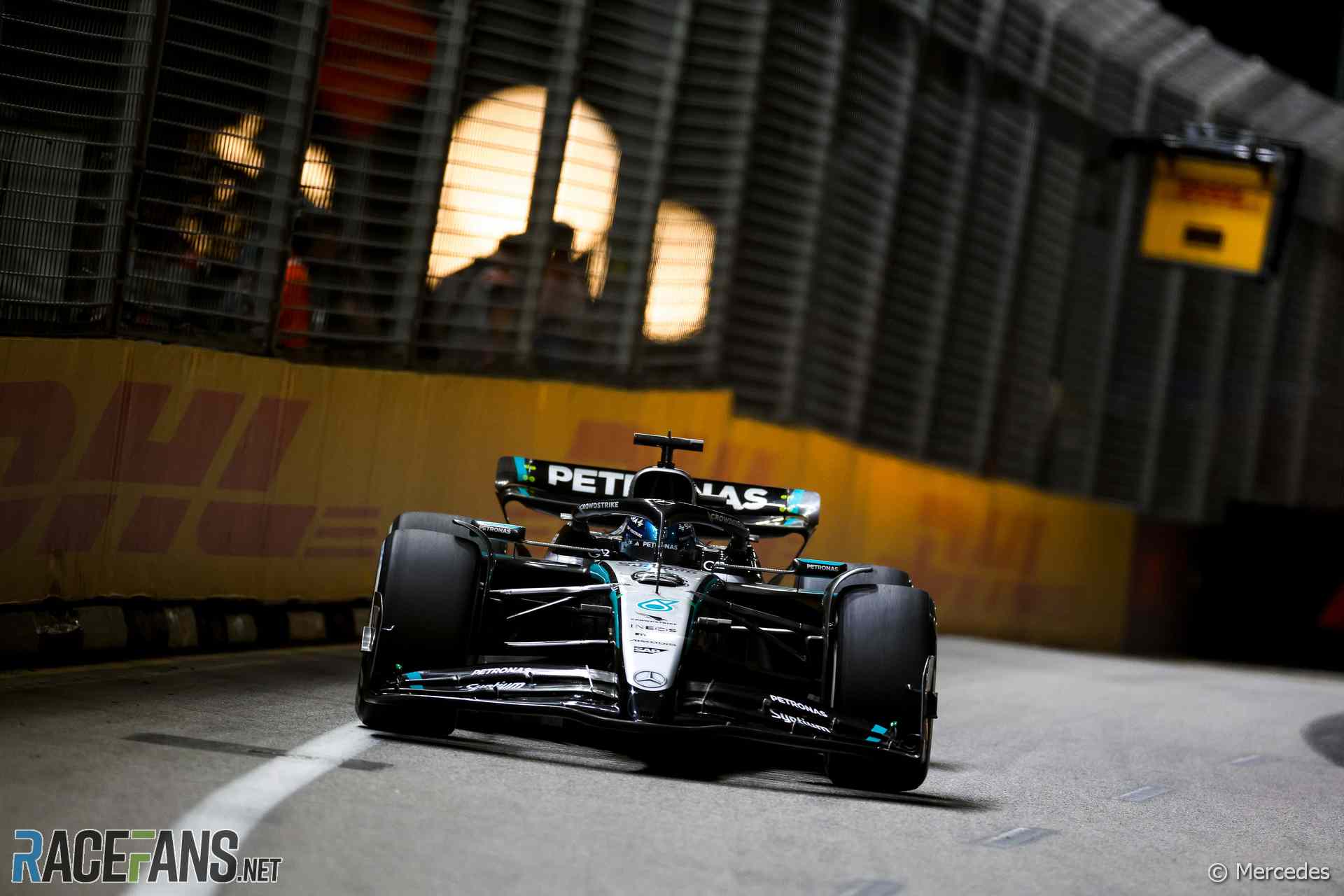 George Russell, Mercedes, Singapore, 2025