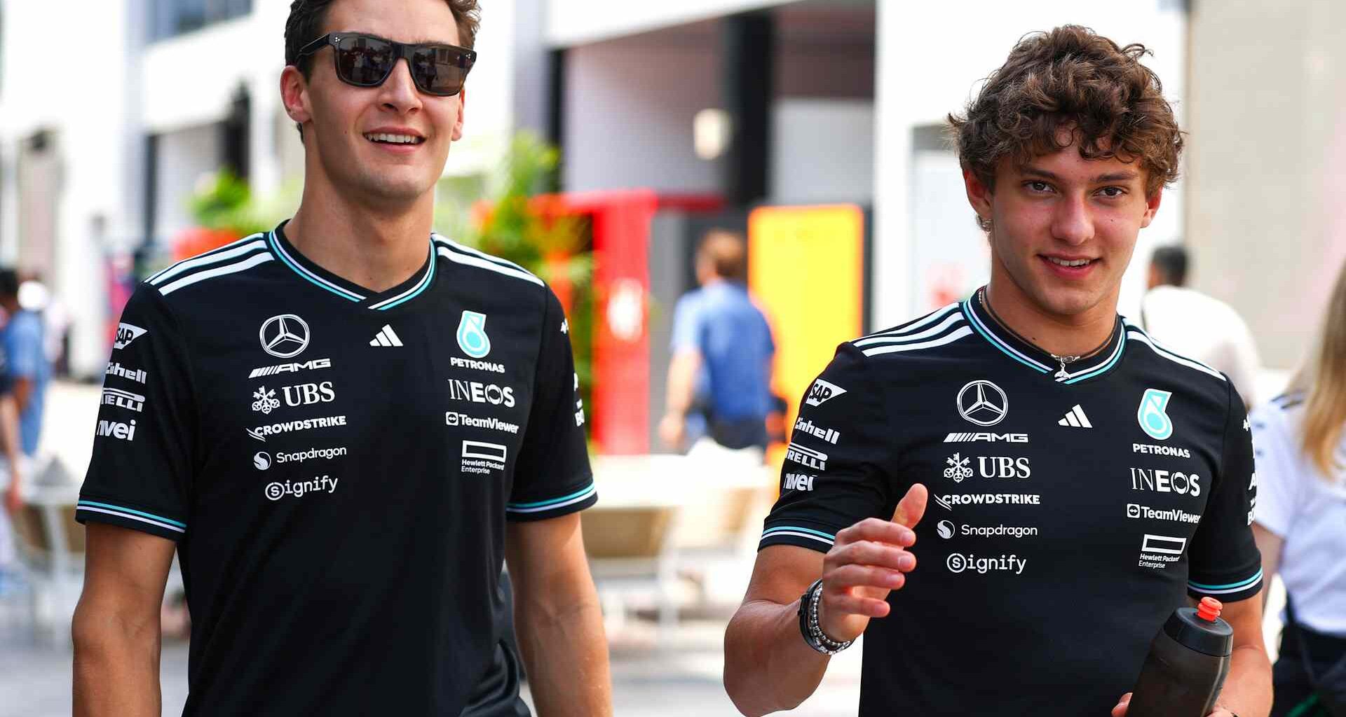 George Russell, Andrea Kimi Antonelli, Mercedes, 2025