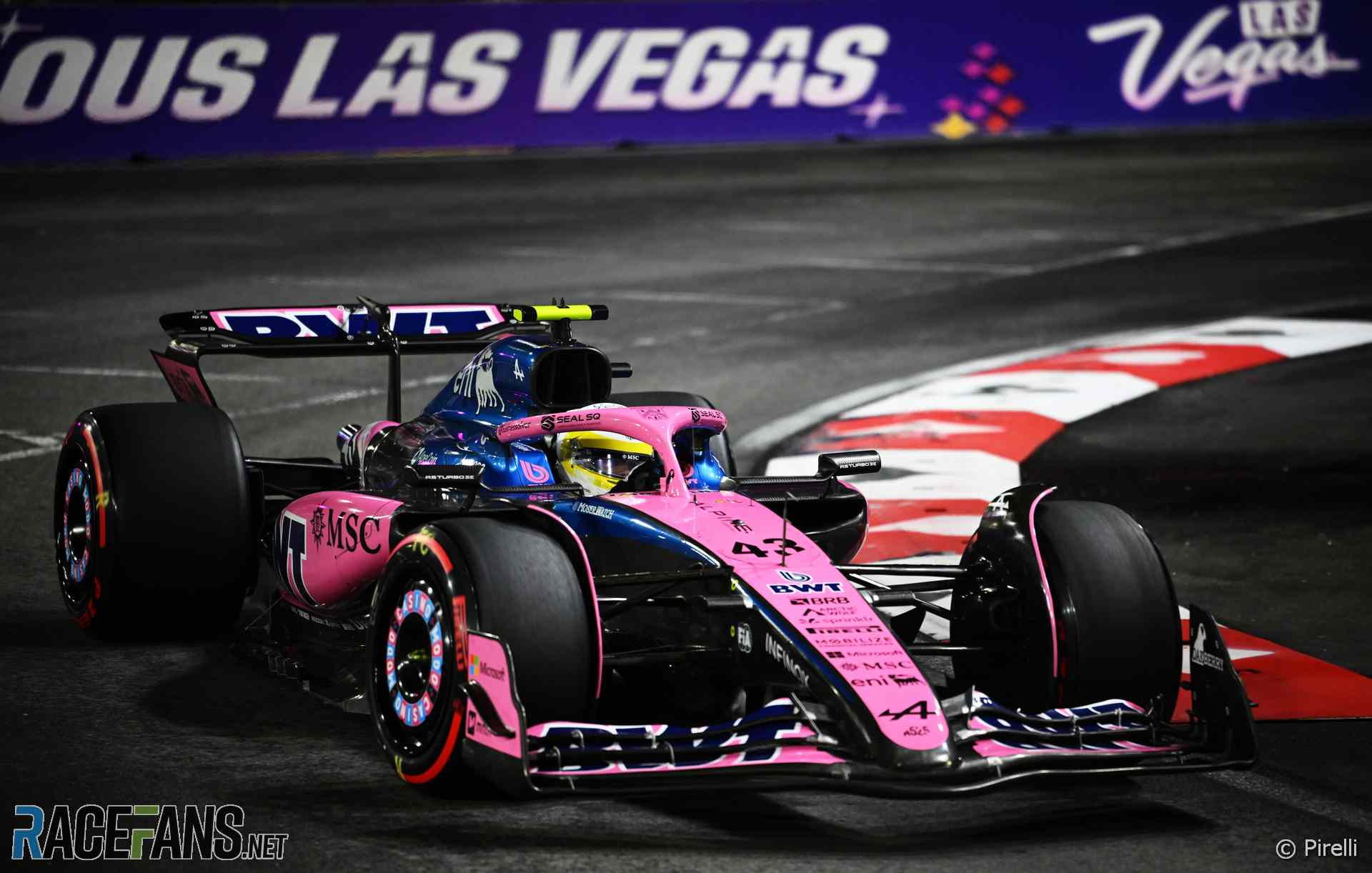 Franco Colapinto, Alpine, Las Vegas Strip Circuit, 2025