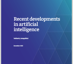 Recent developments in artificial intelligence - industry snapshot