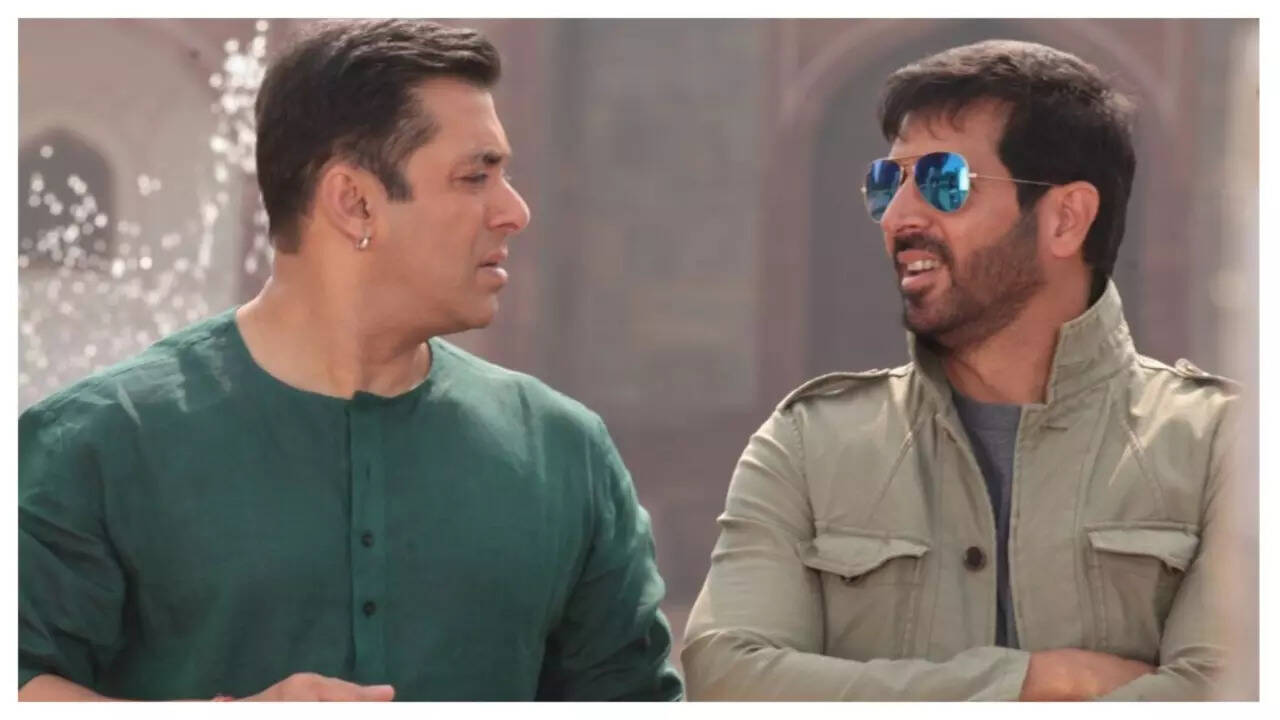 Salman with Kabir Khan Salman with Kabir Khan