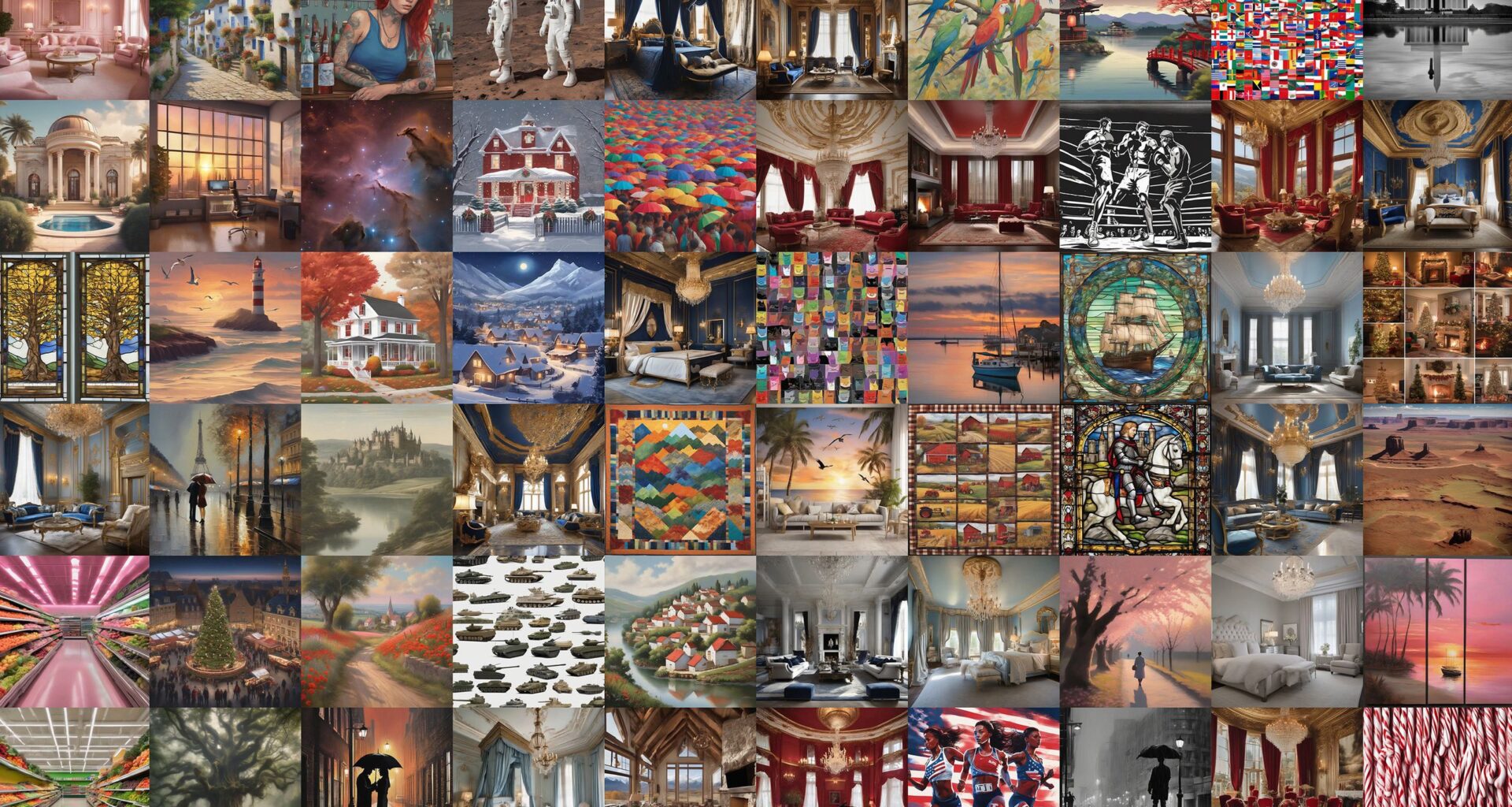 Researchers let an AI generate thousands of images without human input. The lack of originality was “sobering for computational creativity”, with images only falling into 12 cliched styles