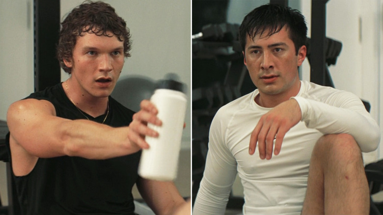 Connor Storrie as Ilya Rozanov and Hudson Williams as Shane Hollander on HBO Max's Heated Rivalry