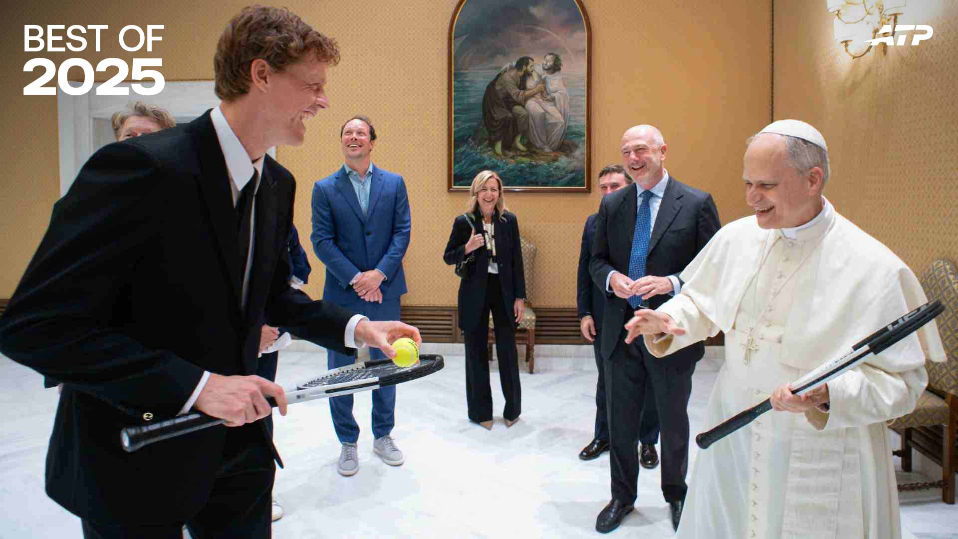 Jannik Sinner meets Pope Leo XIV in May at the Vatican City.