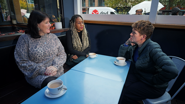 Lisa Walker (left) sought help from Gamblers Anonymous and was among very few women at her meetings