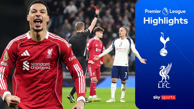 Highlights from the Premier League match between Tottenham Hotspur and Liverpool
