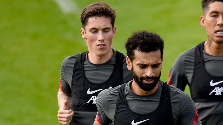 Wilson looked up to Mohamed Salah (right) while coming through the ranks at Liverpool