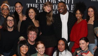 Taylor Swift Attends Screening for Disney+’s ‘End of an Era’ with Her Tour Dancers, Singers, & More! | Amanda Balen, Jan Ravnik, Kameron Saunders, Karen Chuang, Natalie Reid, Raphael Thomas, Taylor Banks, Taylor Swift | Celebrity News and Gossip | Entertainment, Photos and Videos