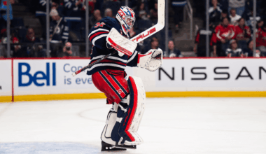 Hellebuyck makes 24 saves in return from knee injury, Jets top Capitals