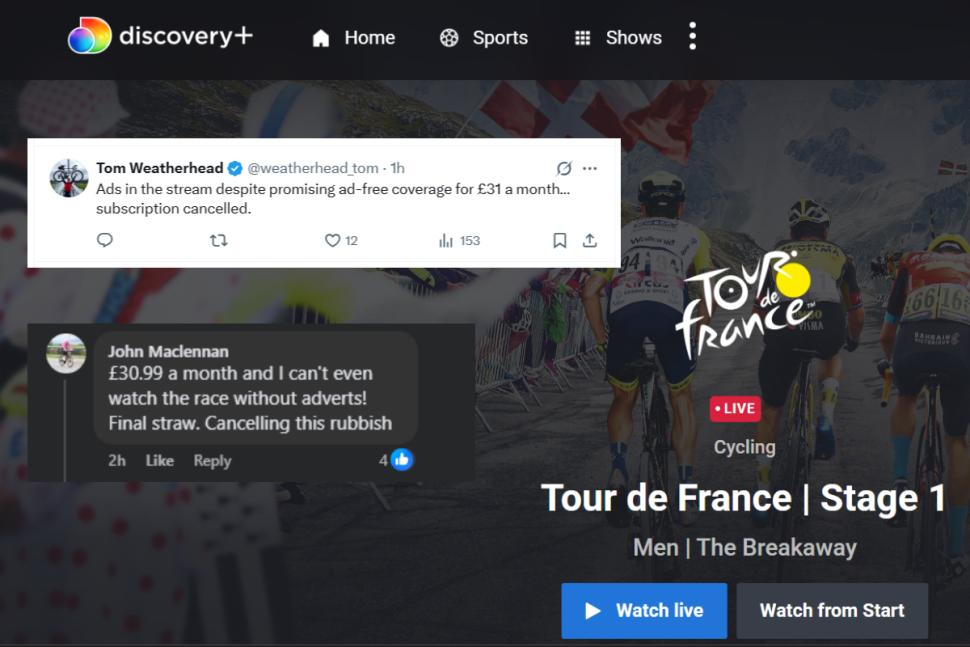 TNT Sports Tour de France reaction