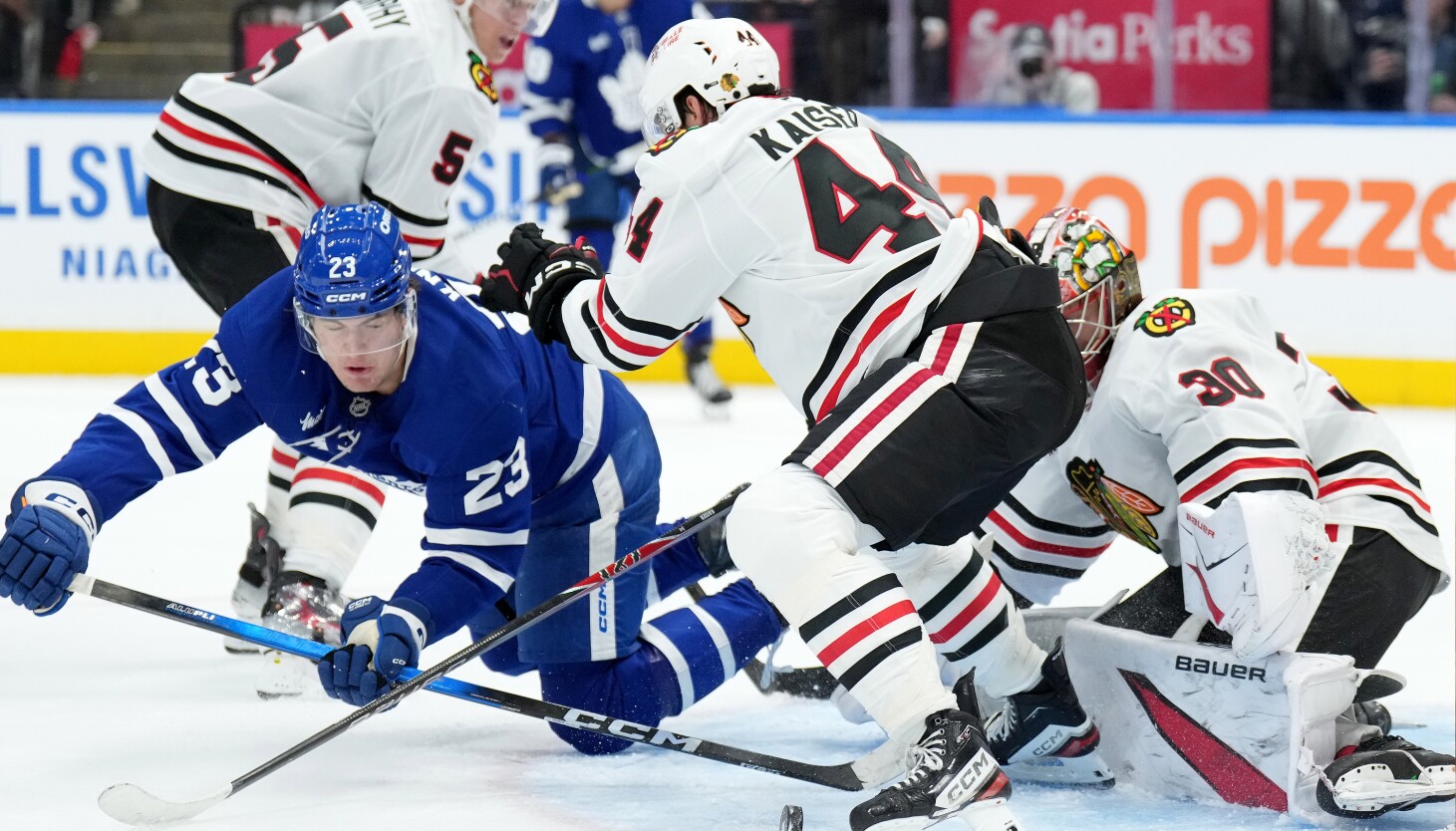 Blackhawks stunned by 'gut punch' loss to Maple Leafs after strong road performance
