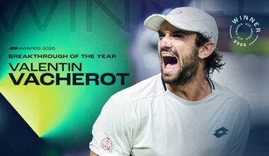 Valentin Vacherot wins Breakthrough of the Year in 2025 ATP Awards | ATP Tour