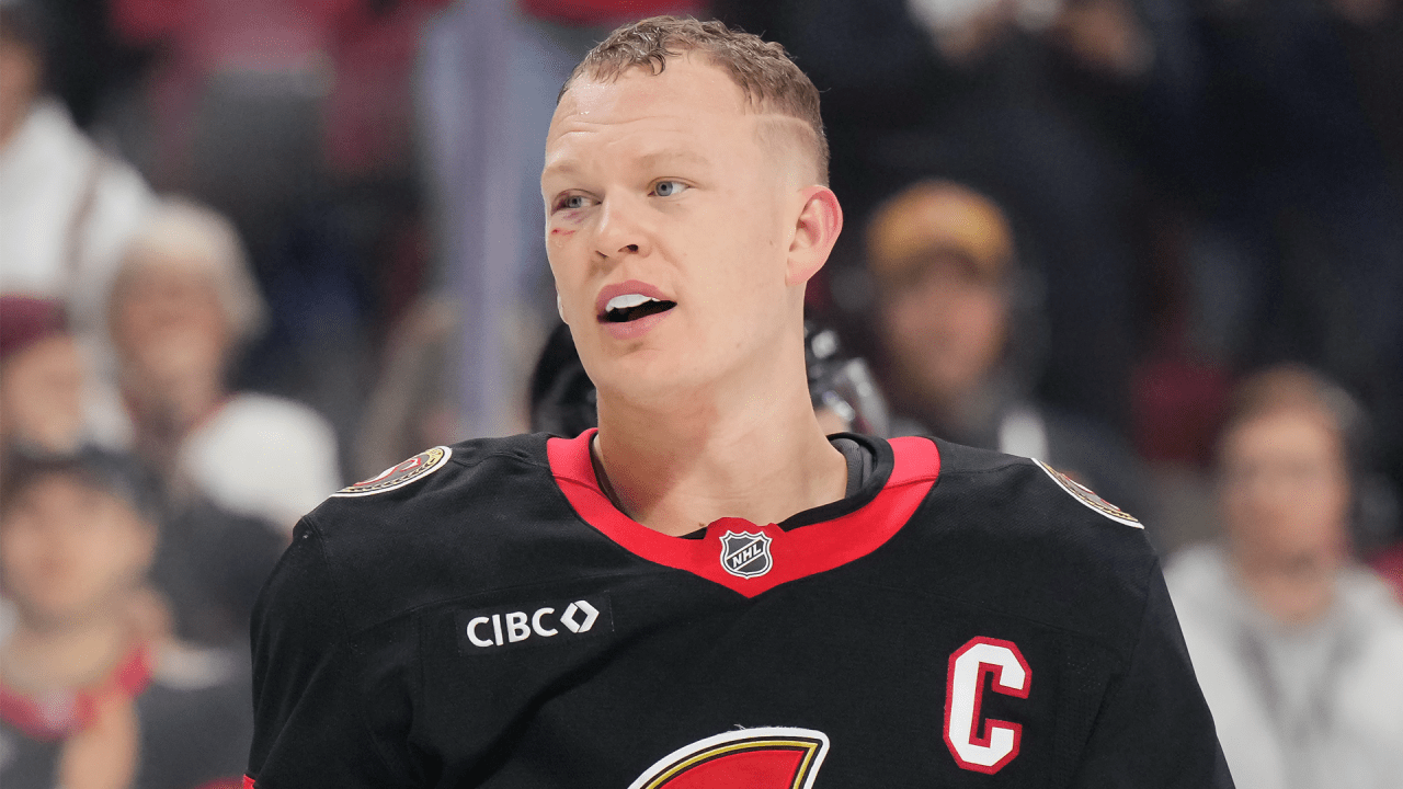 Tkachuk first player in NHL history to be high-sticked five straight games
