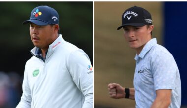 The American Express, leaderboard, Round 3, Blades Brown, Scottie Scheffler, round 4 tee times, PGA Tour