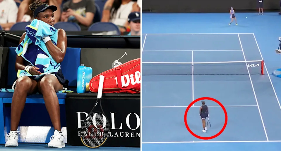 Venus Williams at the Australian Open.
