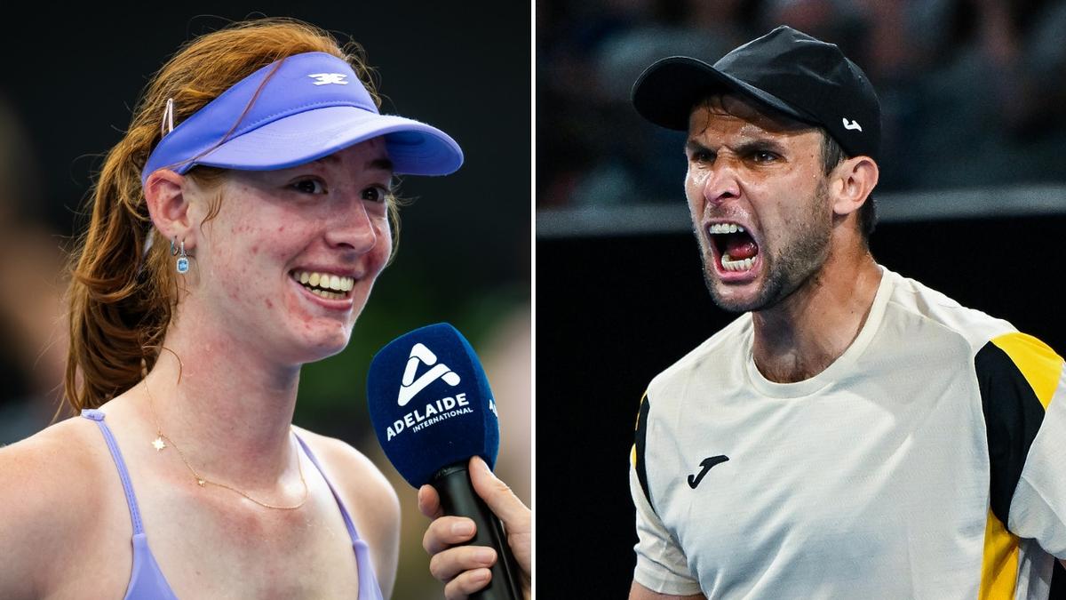 Adelaide crowd erupts as home heroes Maya Joint and Stefanos Tsitsipas demolish tennis champions