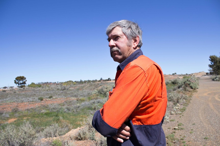 Prospector Michael Charlton near Coolgardie