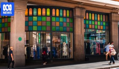 Push for QVB's colourful glass to be made clear for more 'visibility' into stores