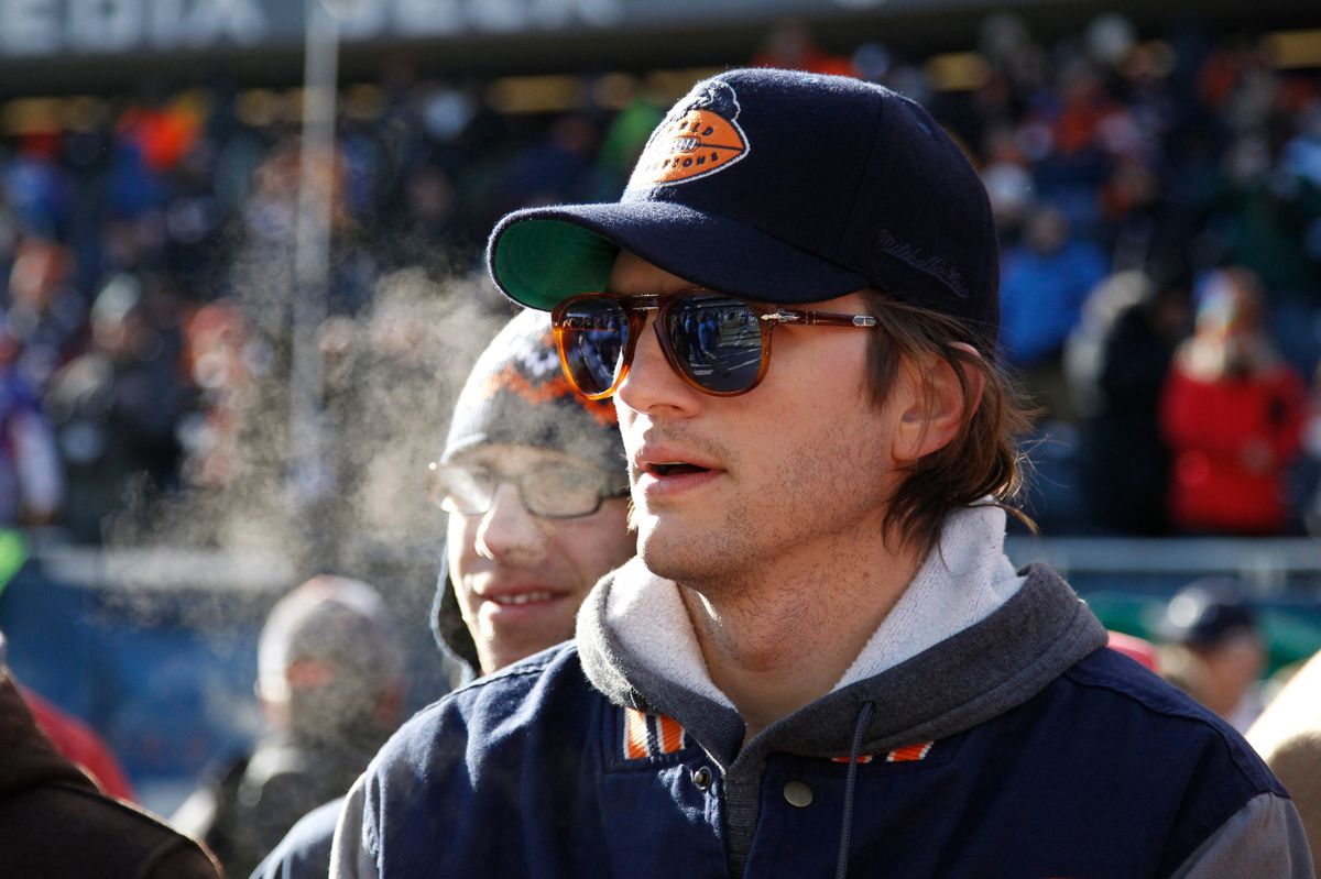 Ashton Kutcher is a well-known, die-hard fan of the Chicago Bears