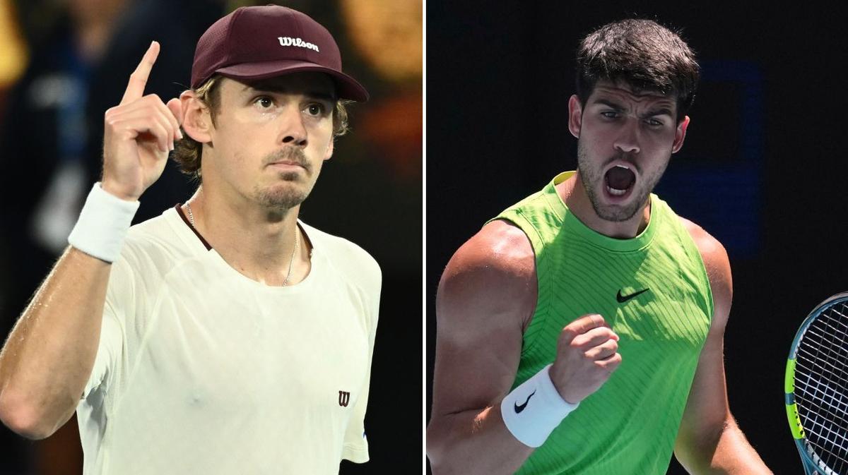 Alex de Minaur urged to come to the net in blockbuster Australian Open clash against Carlos Alcaraz