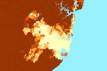 Sydney bushfire risk map