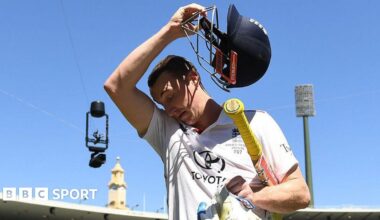 England's Harry Brook during day four of the Fifth Test in the 2025/26 Ashes v Australia.